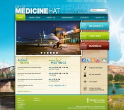 Medicine Hat website powered by Vision Internet